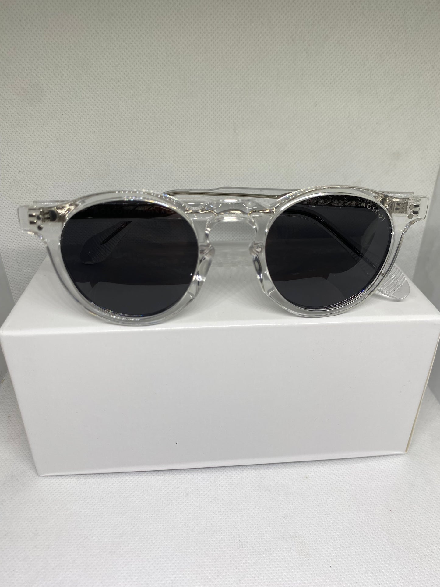 Moscot transparent noir polarise 47-22-153