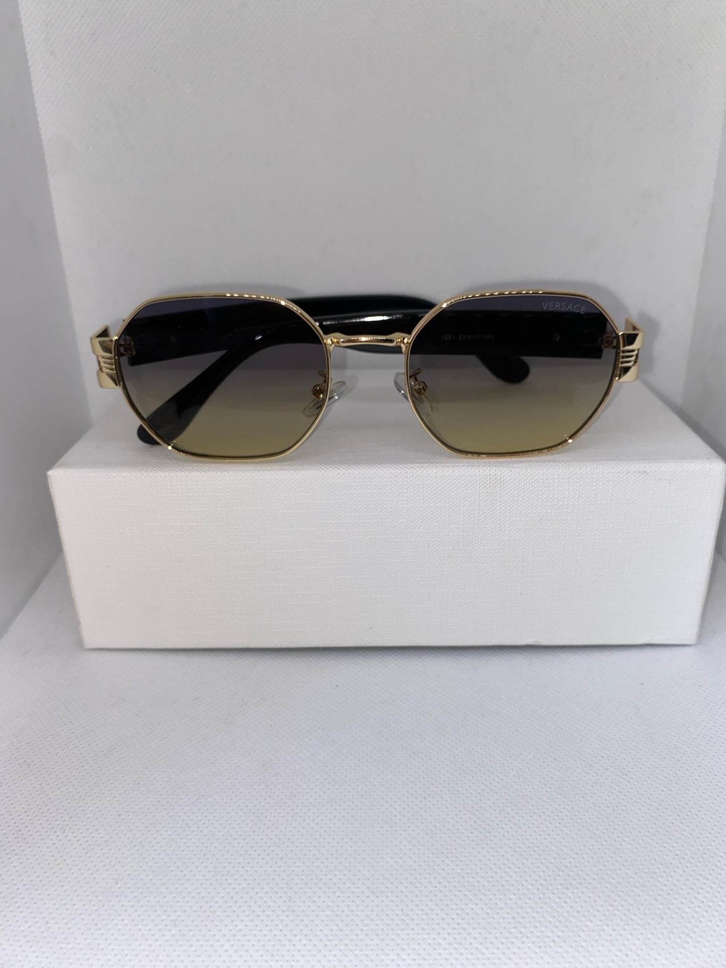 VERSACE VERT TRANSPARENT BRIQUE NOIR