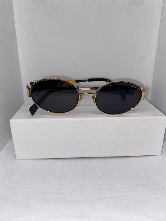 CELINE ROND NOIR DORÉ