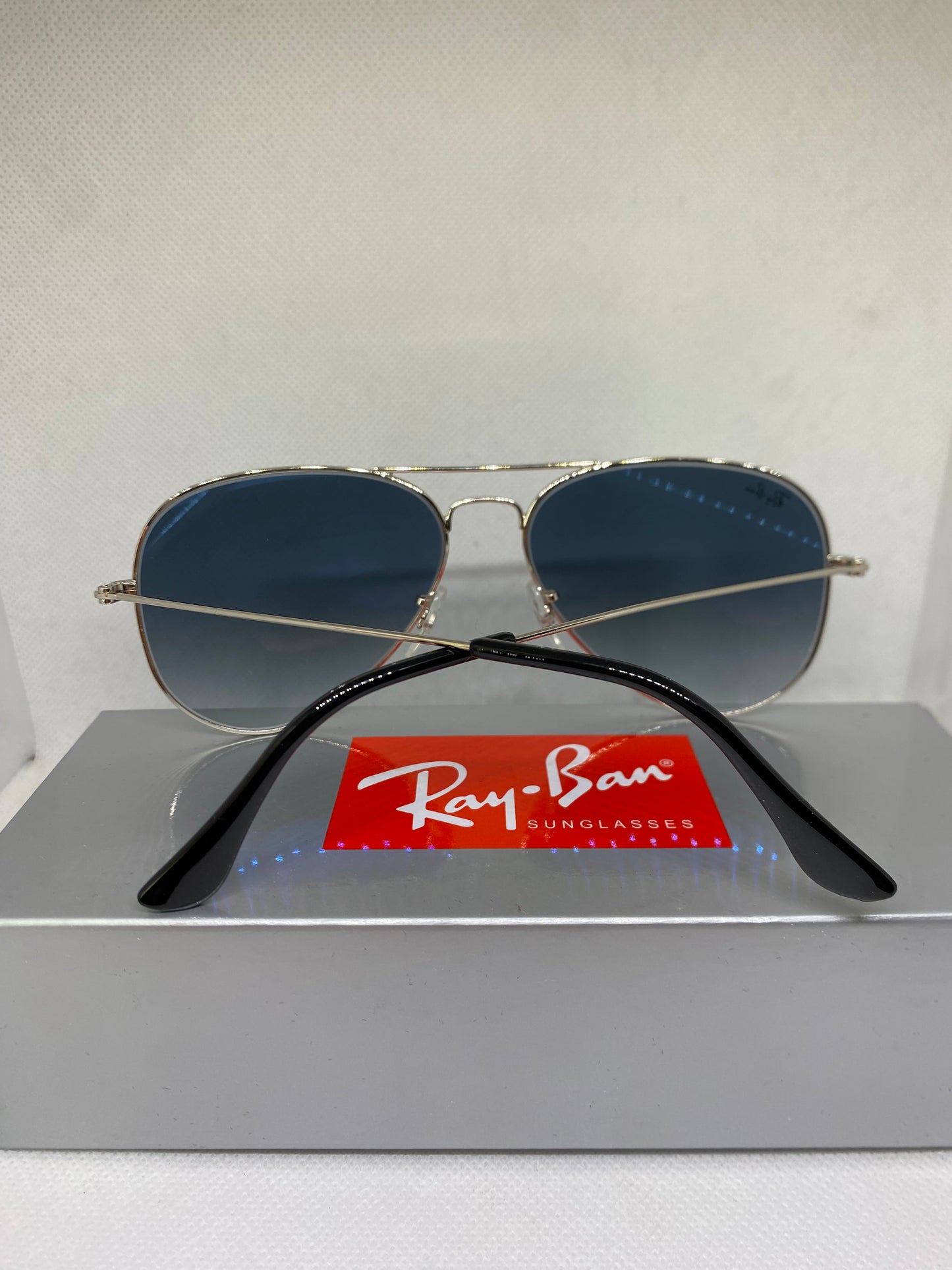 Rayban aviator bleu degrade silver 58-14