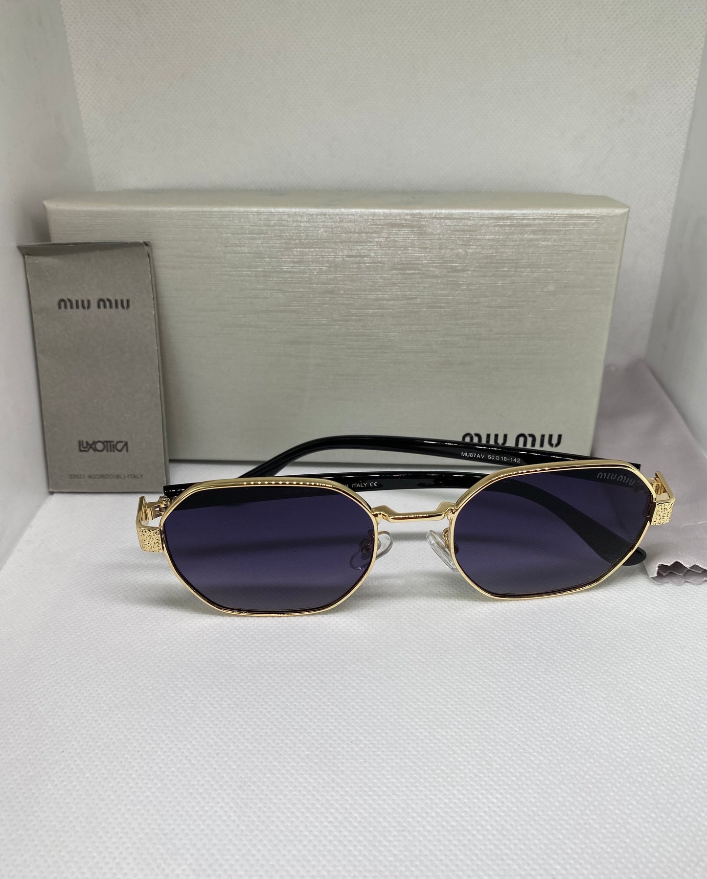 MIUMIU BLEU DORÉ