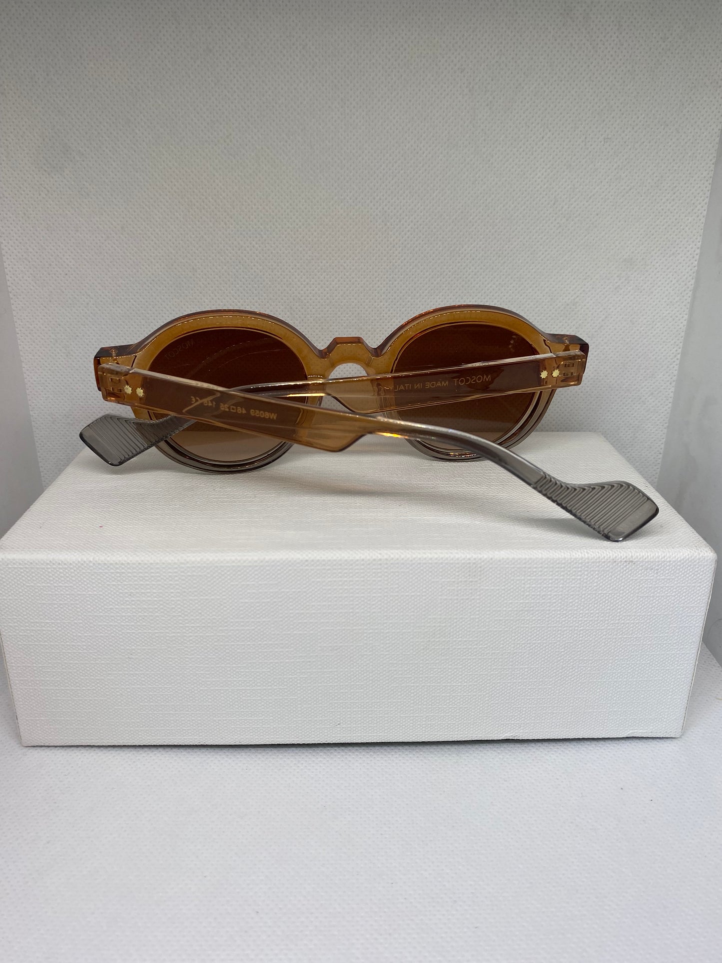 Moscot rond orange gris