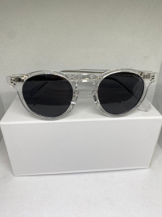 Moscot transparent noir polarise 47-22-153