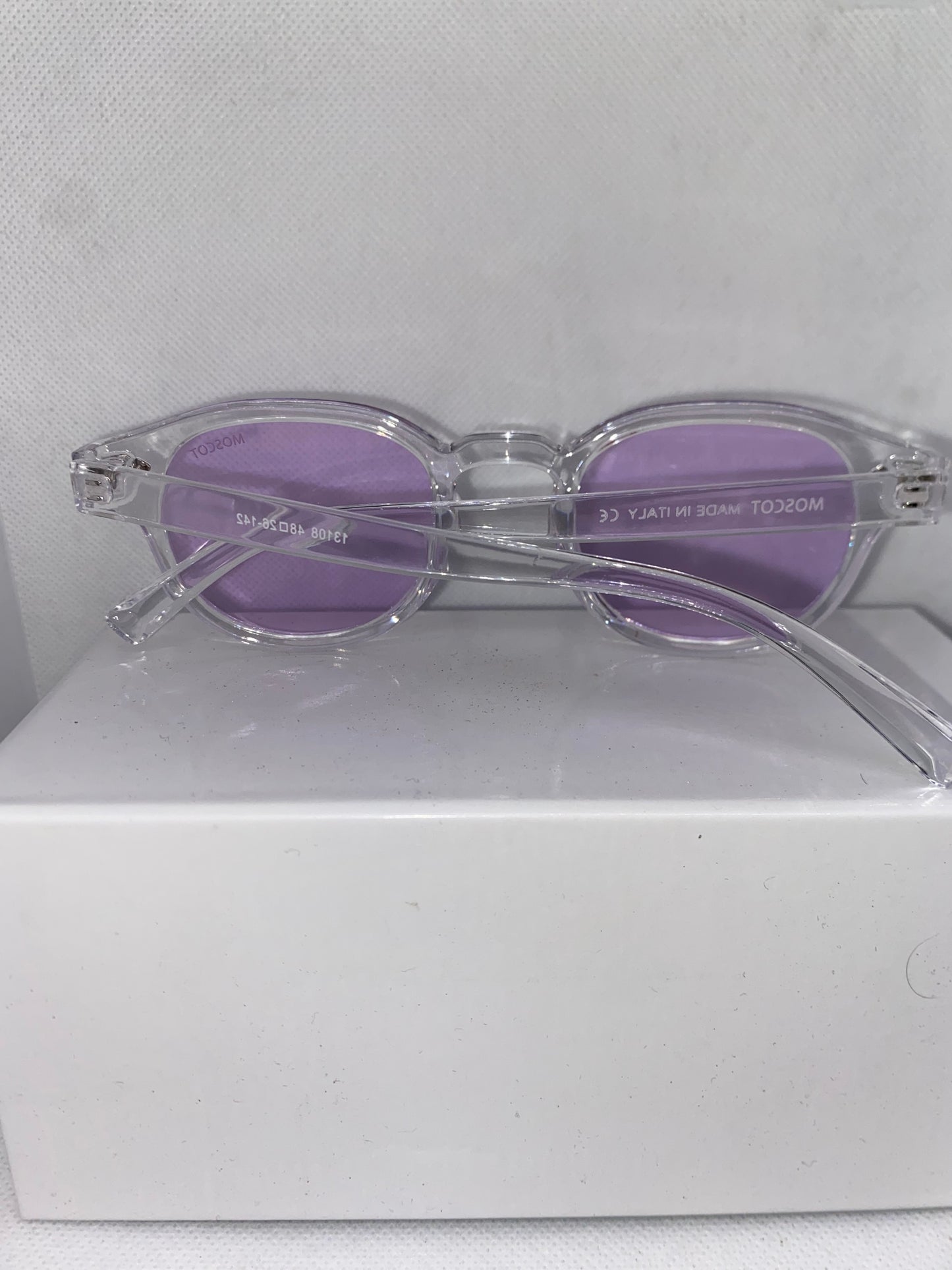 Moscot transparent violet