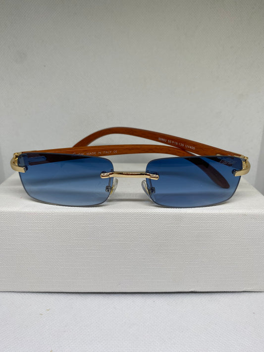 Cartier bleu brique bois