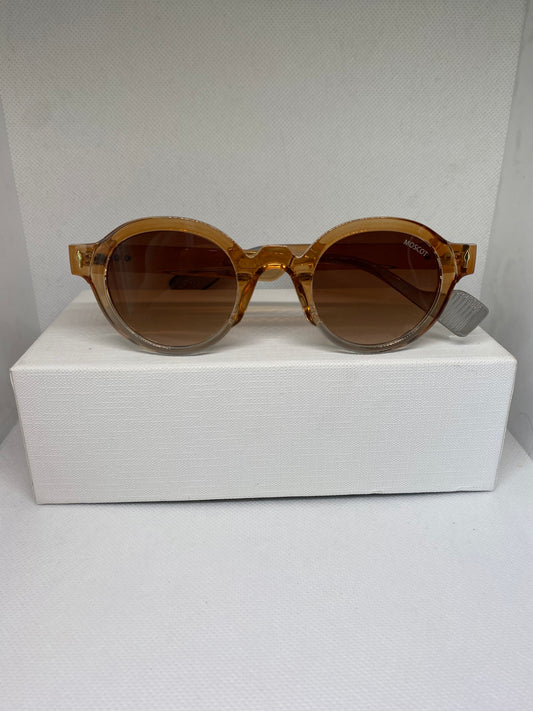 Moscot rond orange gris