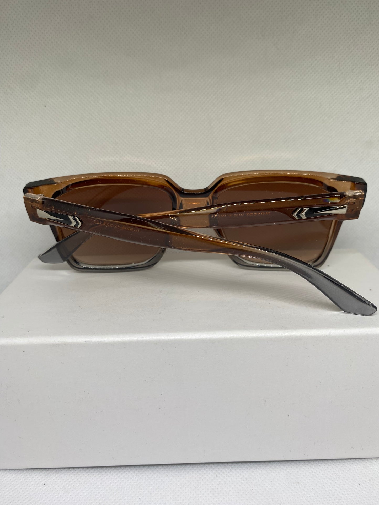 Moscot marron dégrade gris clair