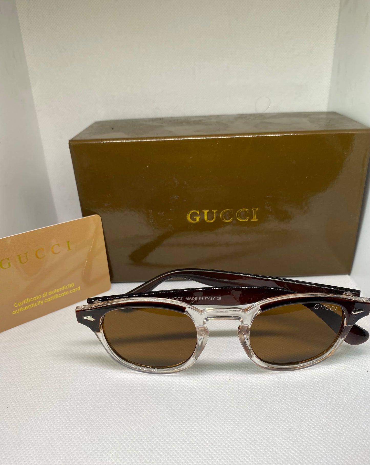 GUCCI MARRON GRIS