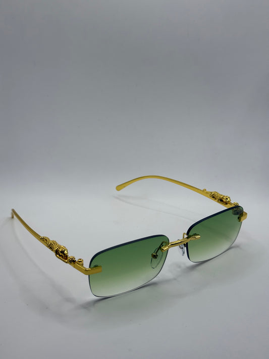 Cartier jaguar doré vert